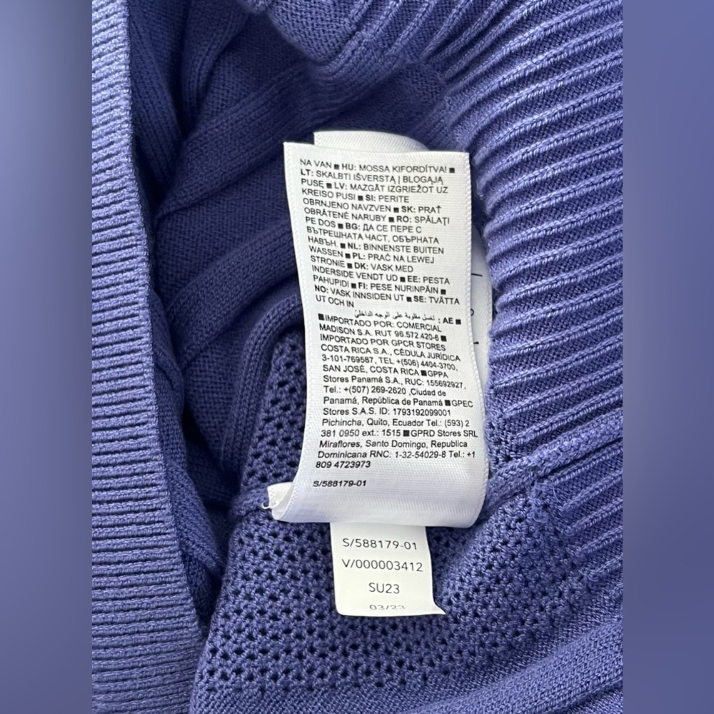 Athleta Fairway Sweater Ribbed Full Zip Size Medium Nwot - Picture 7 of 7